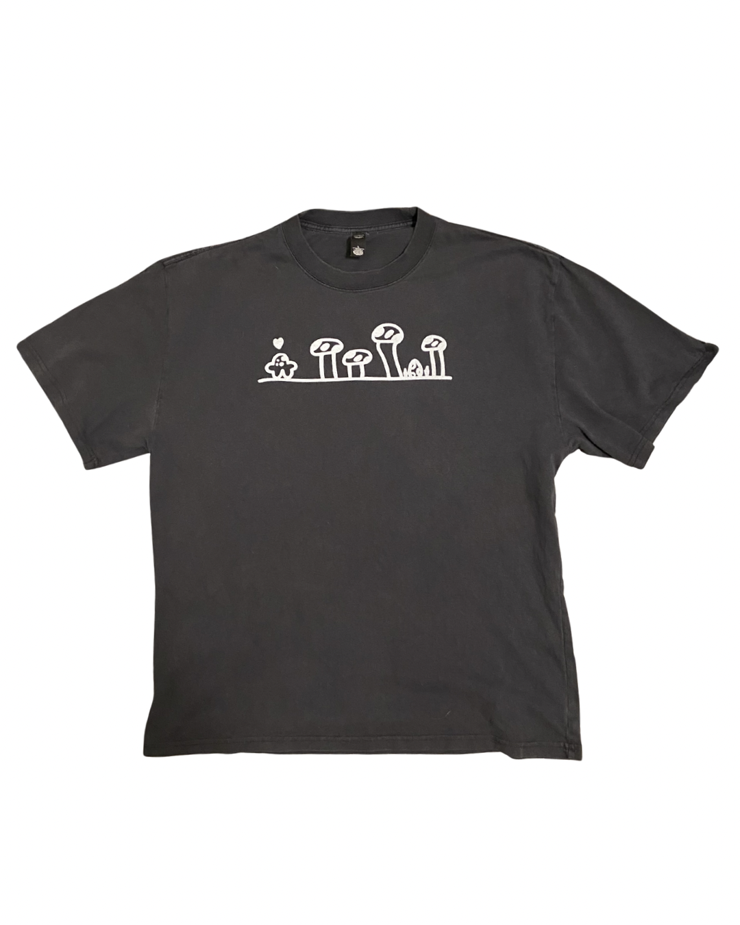 GROWING UP TEE #1 - faded black (L)